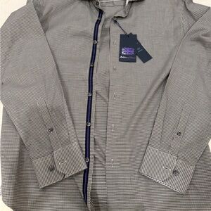 Men's Classic Black and White Checkered Shirt